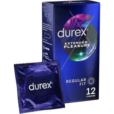 Durex Extended Pleasure – Climax Delay Condoms (12 pcs)